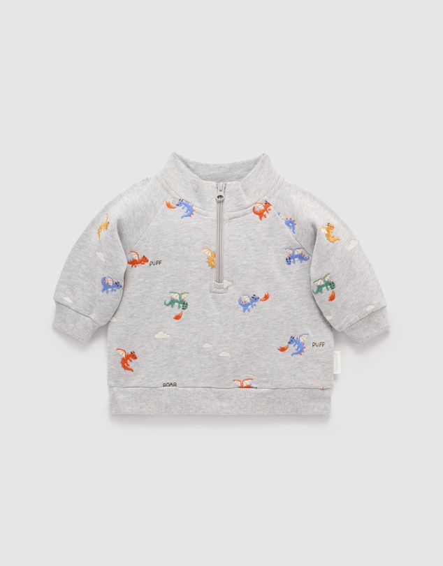 Purebaby - Dragon Embroidered Windcheater -Kids-Babies