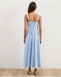 Atmos&Here - Pippa Sleeveless Linen Blend Midi Dress