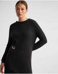 Oxford - Adelaide Knitted Dress With Brooch