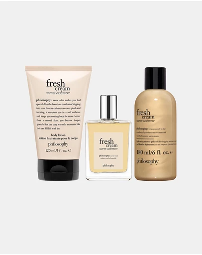 Philosophy - Philosophy Fresh Cream Warm Cashmere Collection 3x Piece Set 60ml EDT, 120ml Body Lotion & 180ml Shower Gel
