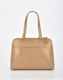 Cobb & Co - Fawkner Structured Leather Business Bag