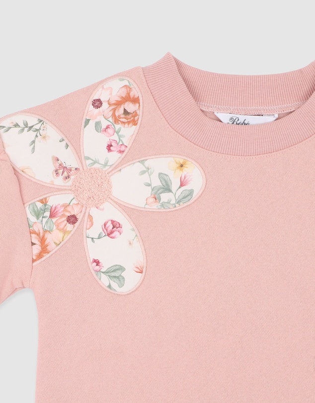 Bebe by Minihaha - Emmy Flowers Sweatshirt 3-7 Yrs