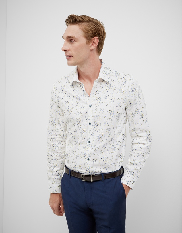 Politix - Bouquet Print Long Sleeve Shirt