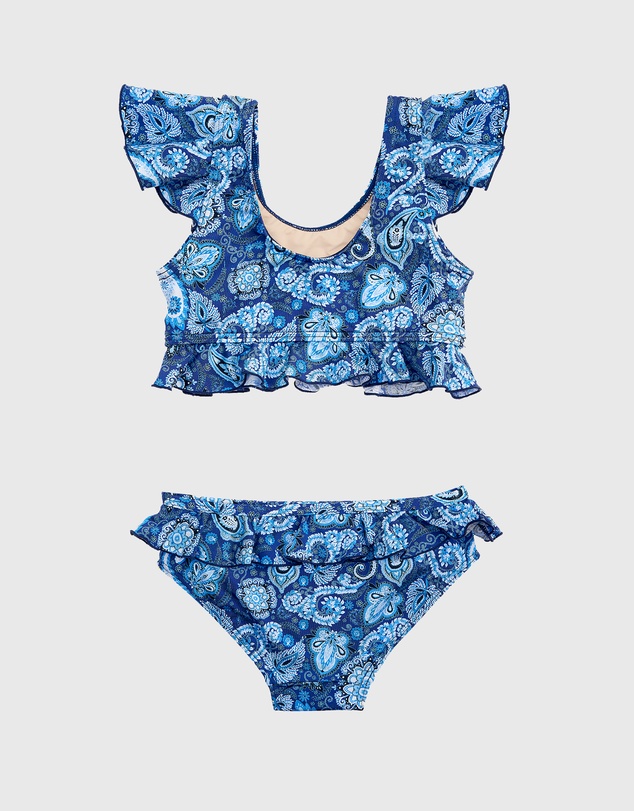 Aqua Blu Kids - Laurel Frill Bikini Set - Kids
