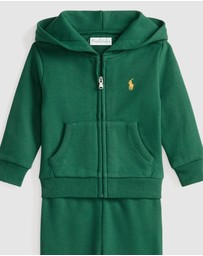 Polo Ralph Lauren - Fleece Full-Zip Hoodie & Pants Set - ICONIC EXCLUSIVE - Babies