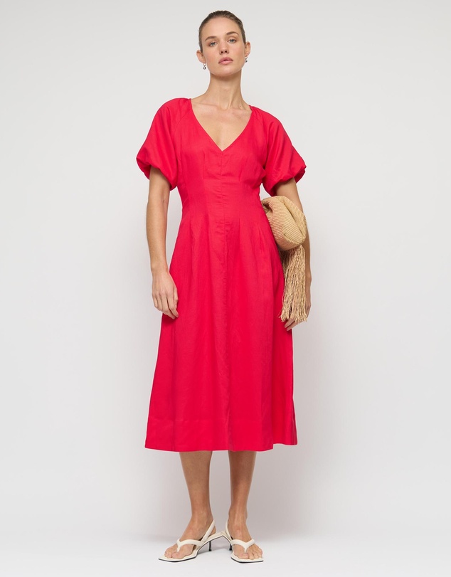 Staple the Label - Valentina V-Neck Midi Dress