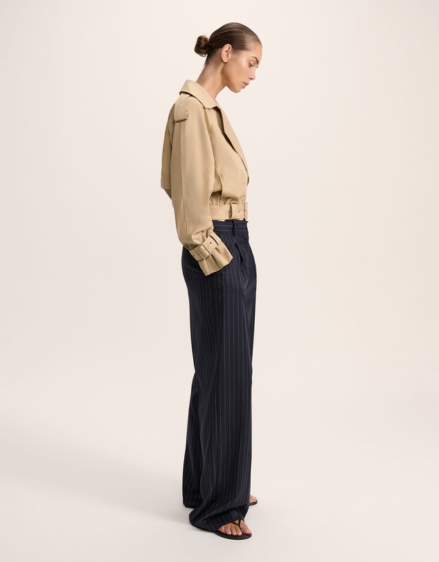 SABA - Lana Cropped Cotton Trench