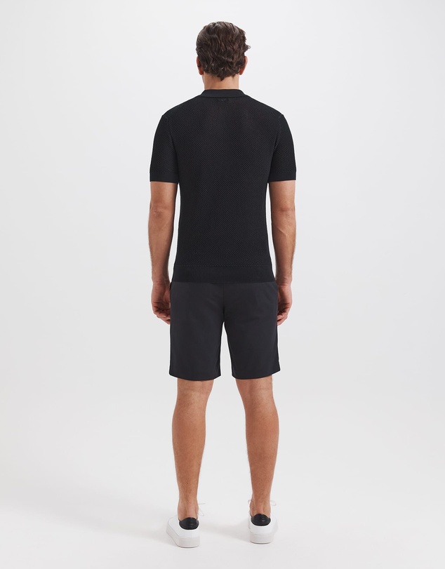 SABA - Dario Crochet Knit Polo