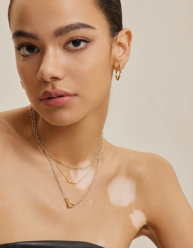 Ania Haie - Tough Two-Tone Chunky Arrow Link Necklace