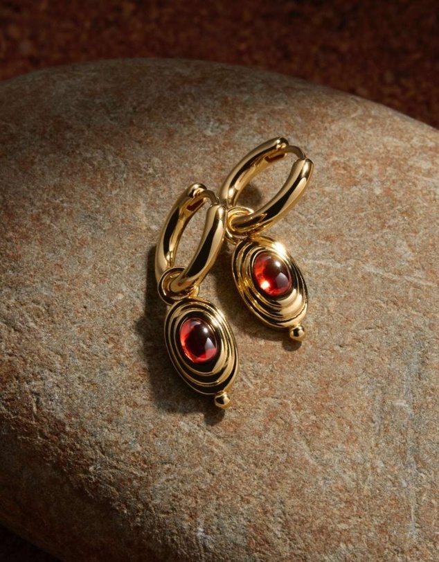 Najo - Horizon Garnet Earring