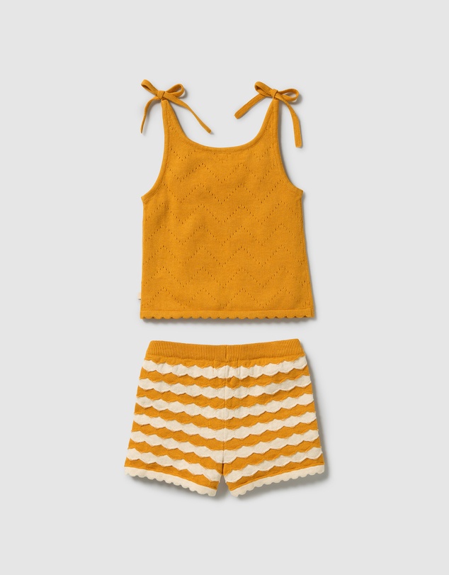 Wilson & Frenchy - Marmalade Organic Knitted Chevron Set - Babies-Kids