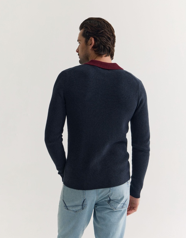 Oxford - Sam Contrast Collar Knit