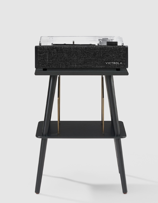 Victrola - Victrola Eastwood II Turntable - Black + Turntable Stand Bundle - Black
