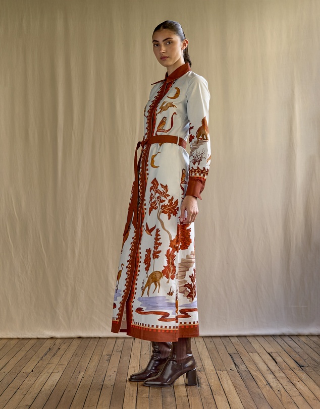 SMWR. by The Somewhere Co - Moon Court Long Sleeve Maxi Shirt Dress