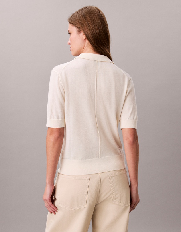 Calvin Klein - Merino Wool Polo Jumper