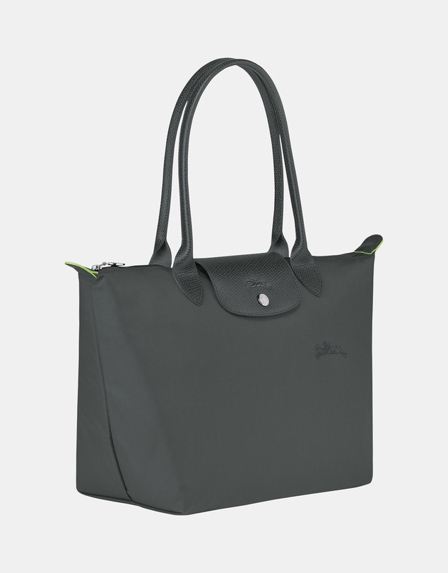Longchamp - Le Pliage Green Canvas Tote Bag - Medium