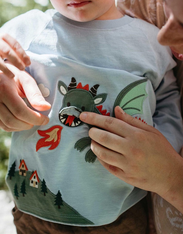 Purebaby - Flying Dragon Long Sleeve Tee -Kids-Babies