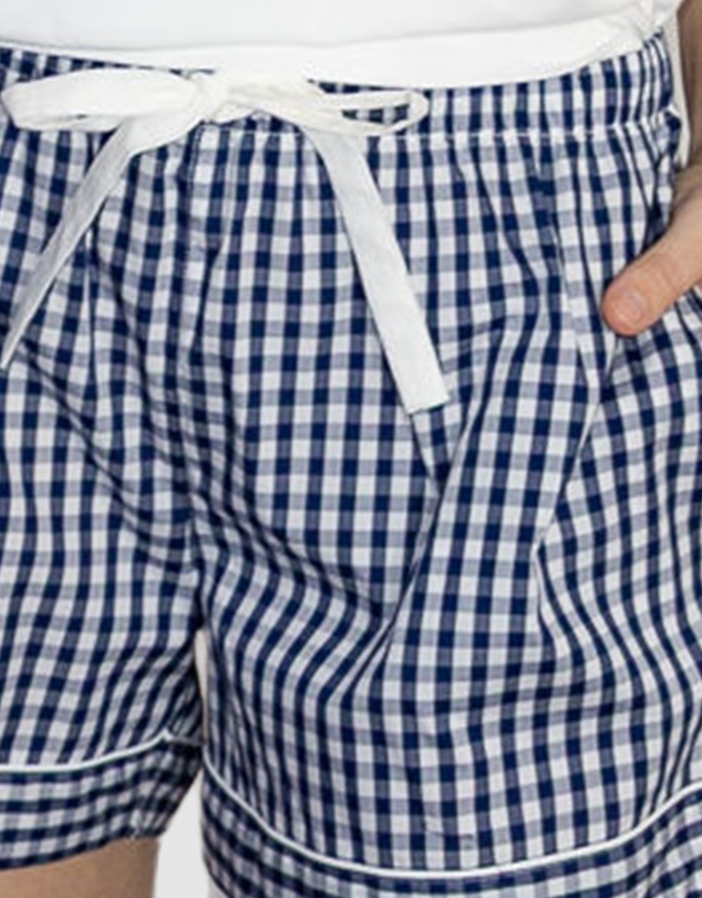 Sant And Abel - Women's Hepburn Gingham Navy Boxer Shorts