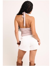 Insight - Juno Shirred Plunge Top