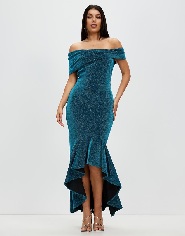 Romance by Honey and Beau - Caterina Off Shoulder Maxi Dress