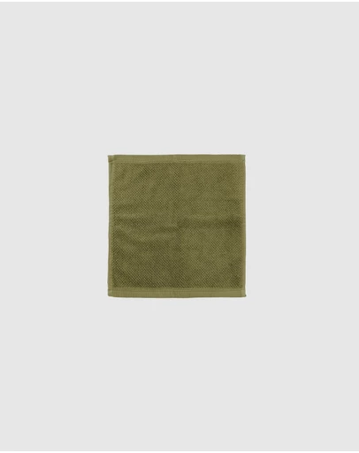 Bambury - Angove Face Washer 33x33cm Olive