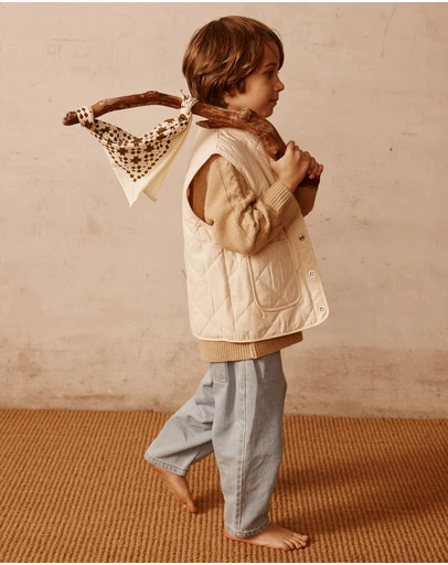 Alfred - Isobel Quilted Vest | Cream