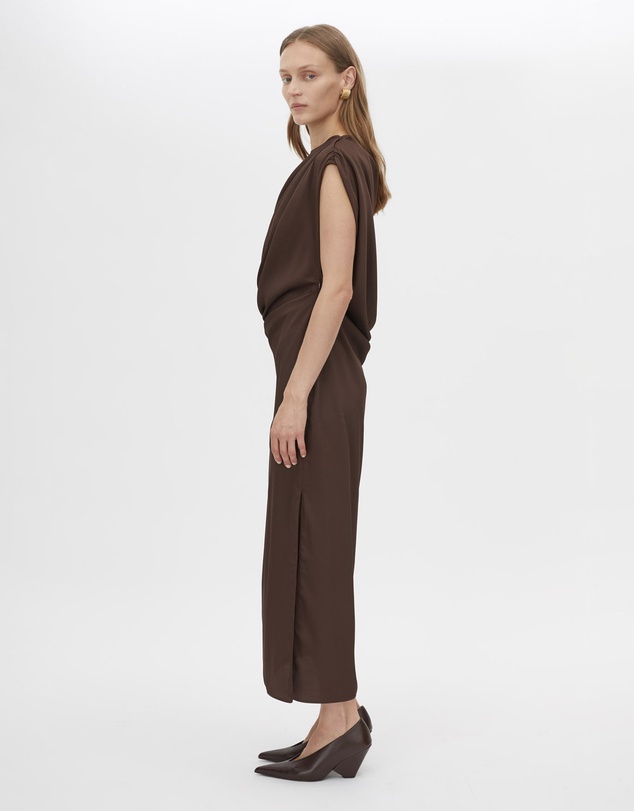 CAMILLA AND MARC - Elowyn Drape Detail Midi Dress