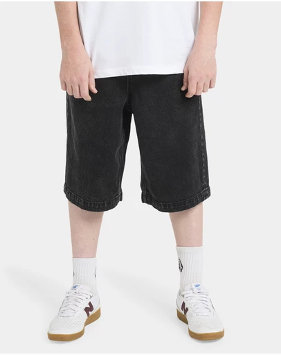 Volcom - Boys 8 to 16 Freazy Loose Denim Shorts