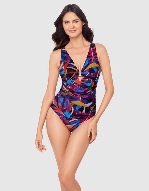 Magicsuit - Mariachi Kristi Plunge One-Piece Shaping Swimsuit