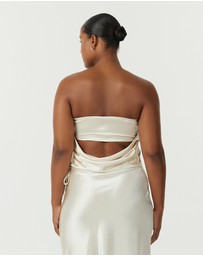 Third Form - Satin Drape Bustier