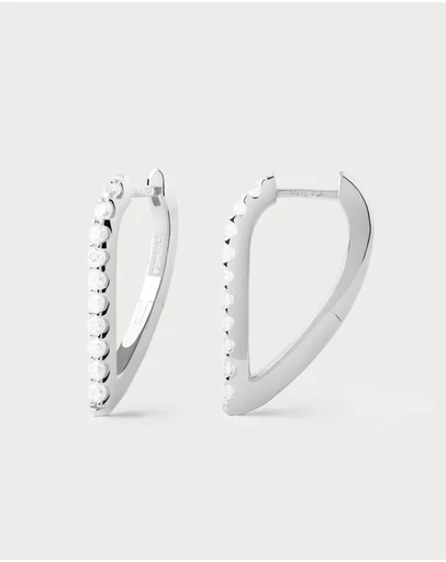 PDPAOLA - Gloss Silver Earrings