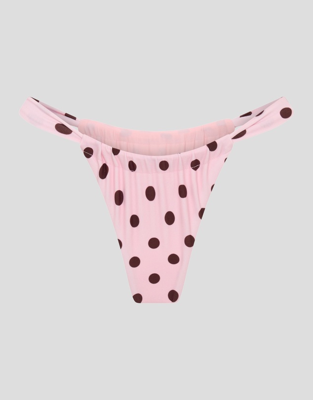 Vacay Swimwear - Rhodes Bottom Pink Polka