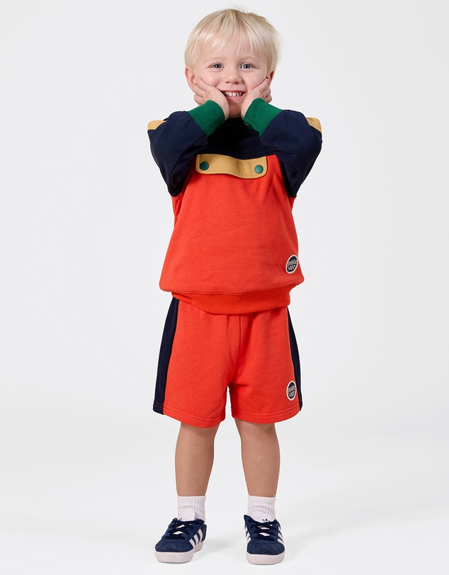 Goldie + Ace - Colour Block Sweat Shorts - Babies-Kids