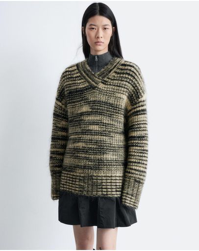 Black & Beige Melange
