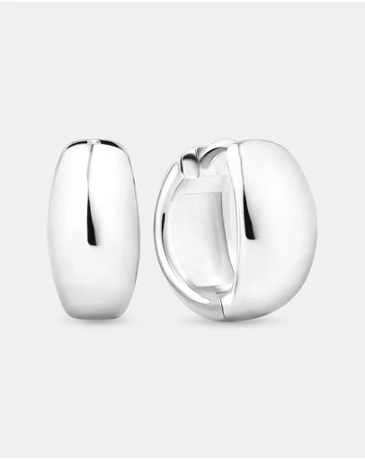 Michael Hill - Polished Huggies in Sterling Silver