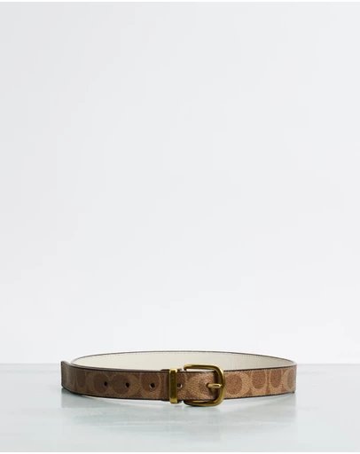 Coach - Classic Reversible Belt In Signature Canvas
