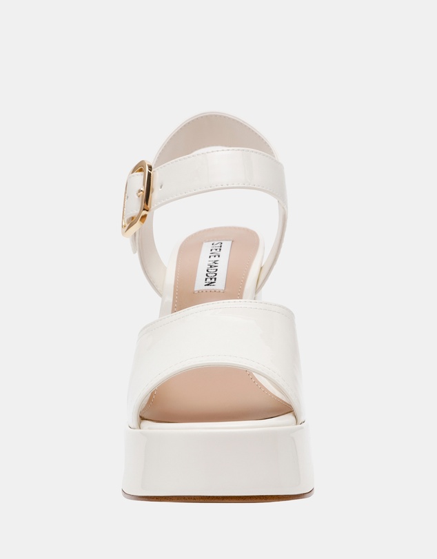 Steve Madden - Soho White Patent Heels
