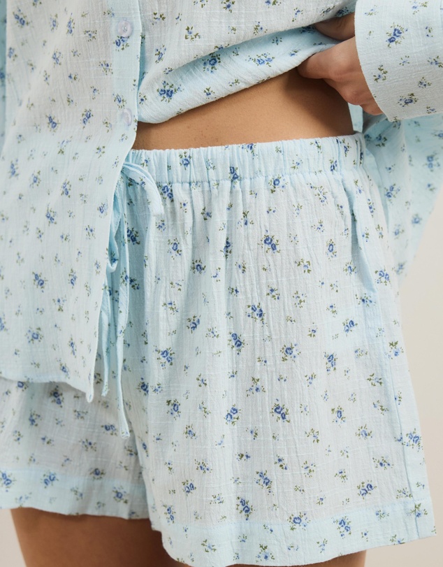 Atmos&Here - Mae Long Sleeve Floral Pyjama Short Set