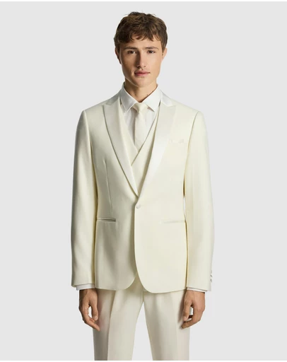 yd. - Amalfi Wool Blend Tux Blazer