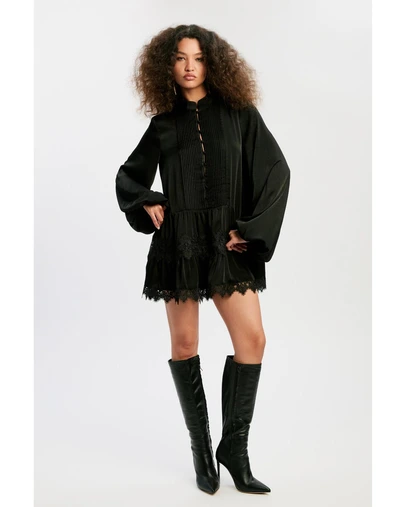 Bardot - Antonia Lace Trim Mini Dress
