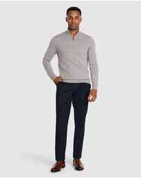 Tarocash - Asher Merino Wool Zip Knit