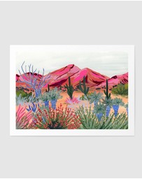 Olive et Oriel - Bright Desert by Sarah Gesek Art Print