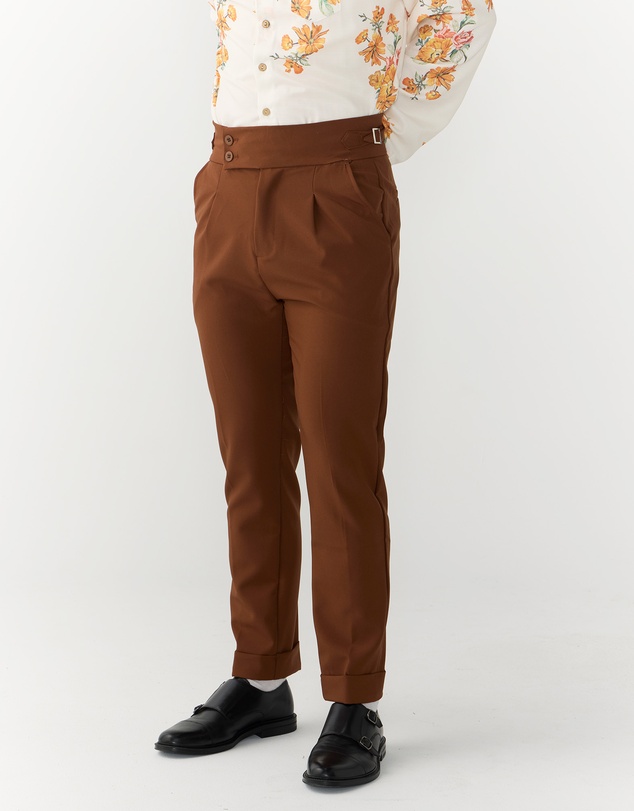 Justin Cassin - Vittori High Waist Cropped Pants