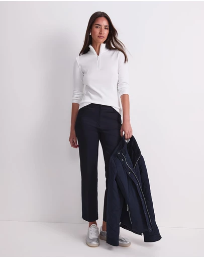 Sportscraft - Lucy Zip Funnel Neck Top