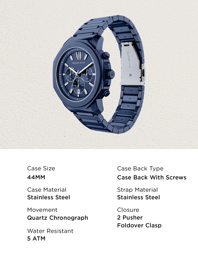 Michael Kors - Prescott Blue Chronograph Watch