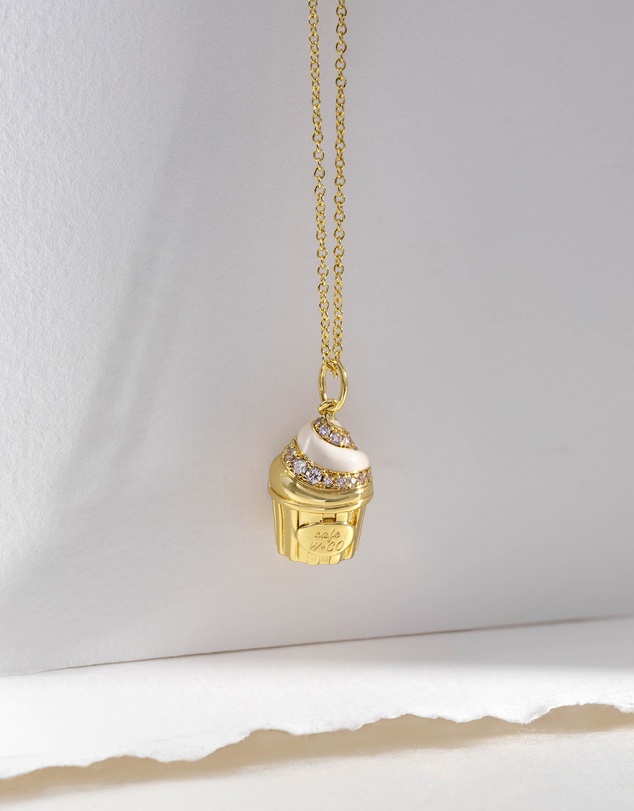 Wanderlust + Co - Cafe W+Co Sundae Cup Gold Necklace