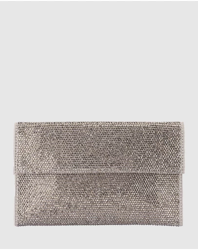 Olga Berg - Cara Crystal Envlope Clutch