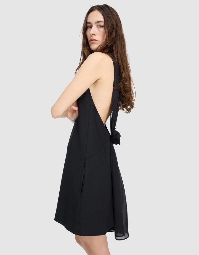 ROTATE - Crepe Mini A-Line Dress