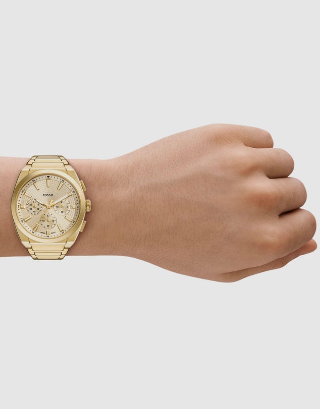Fossil - Everett Gold Tone Analogue-Chronograph Watch