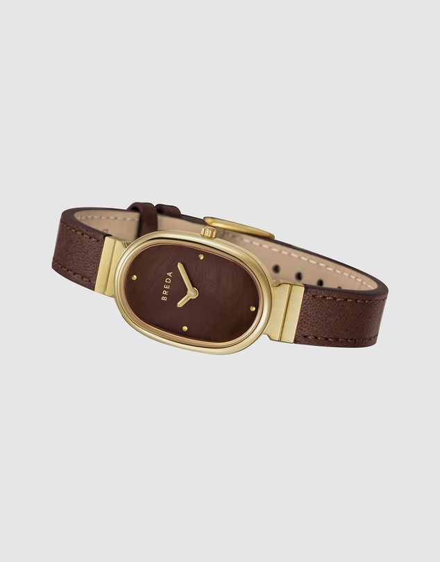 Breda - Jane 1764b Leather Band Watch, 23mm